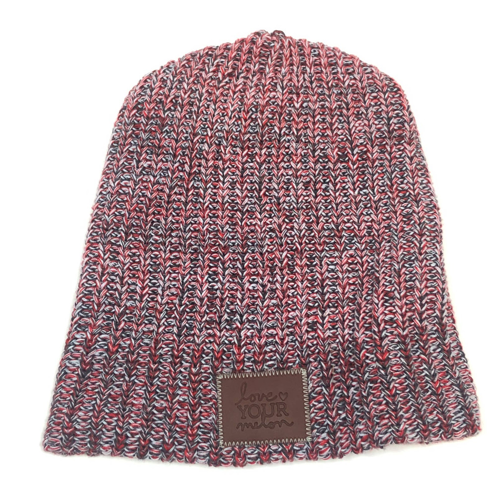 Love Your Melon Hat‎ Beanie Cotton Red White Made In USA